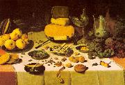 Floris van Dijck Laid Table oil